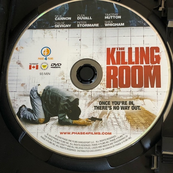 🎉 5/$15 🎉 THE KILLING ROOM DVD - Picture 3 of 3